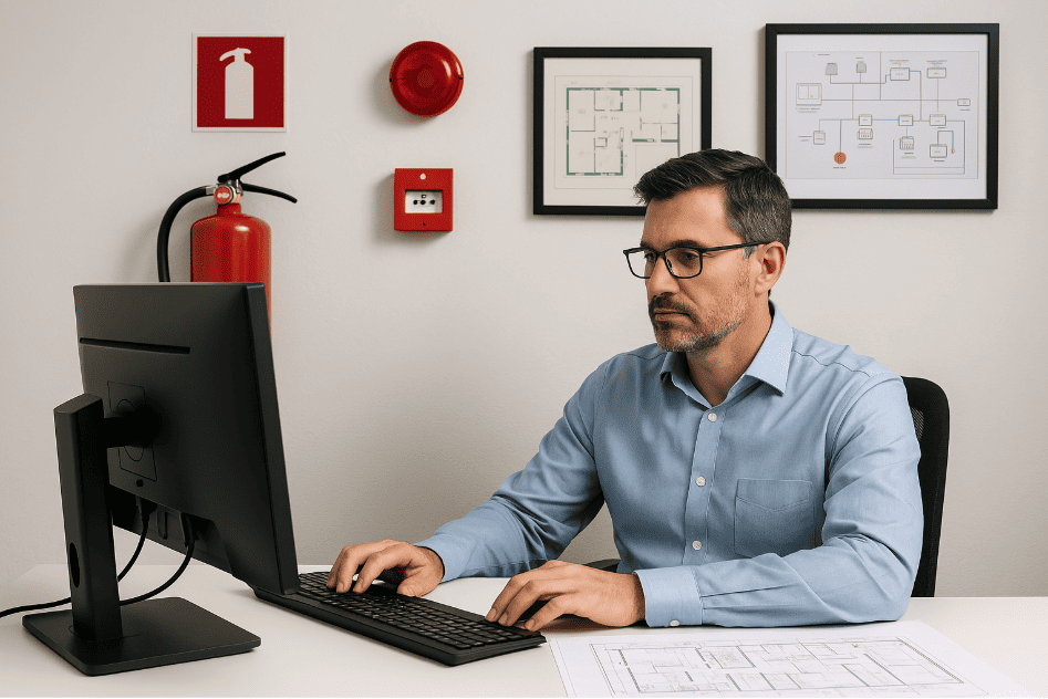 ENGENHEIRO TRABALHANDO NO CLCB CERTIFICADO DE LICENÇA DO CORPO DE BOMBEIROS